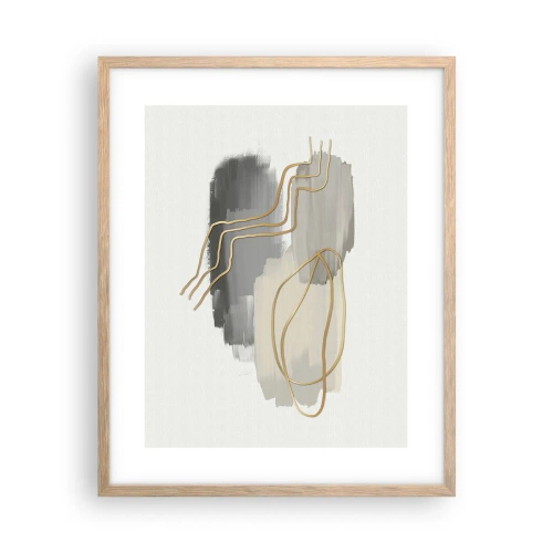 Plakat w ramie jasny dąb - Trwanie i ruch - 40x50 cm