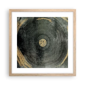 Plakat w ramie jasny dąb - Zmiana i trwanie - 40x40 cm