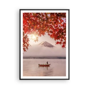 Plakat w czarnej ramie - W japońskim klimacie - 70x100 cm