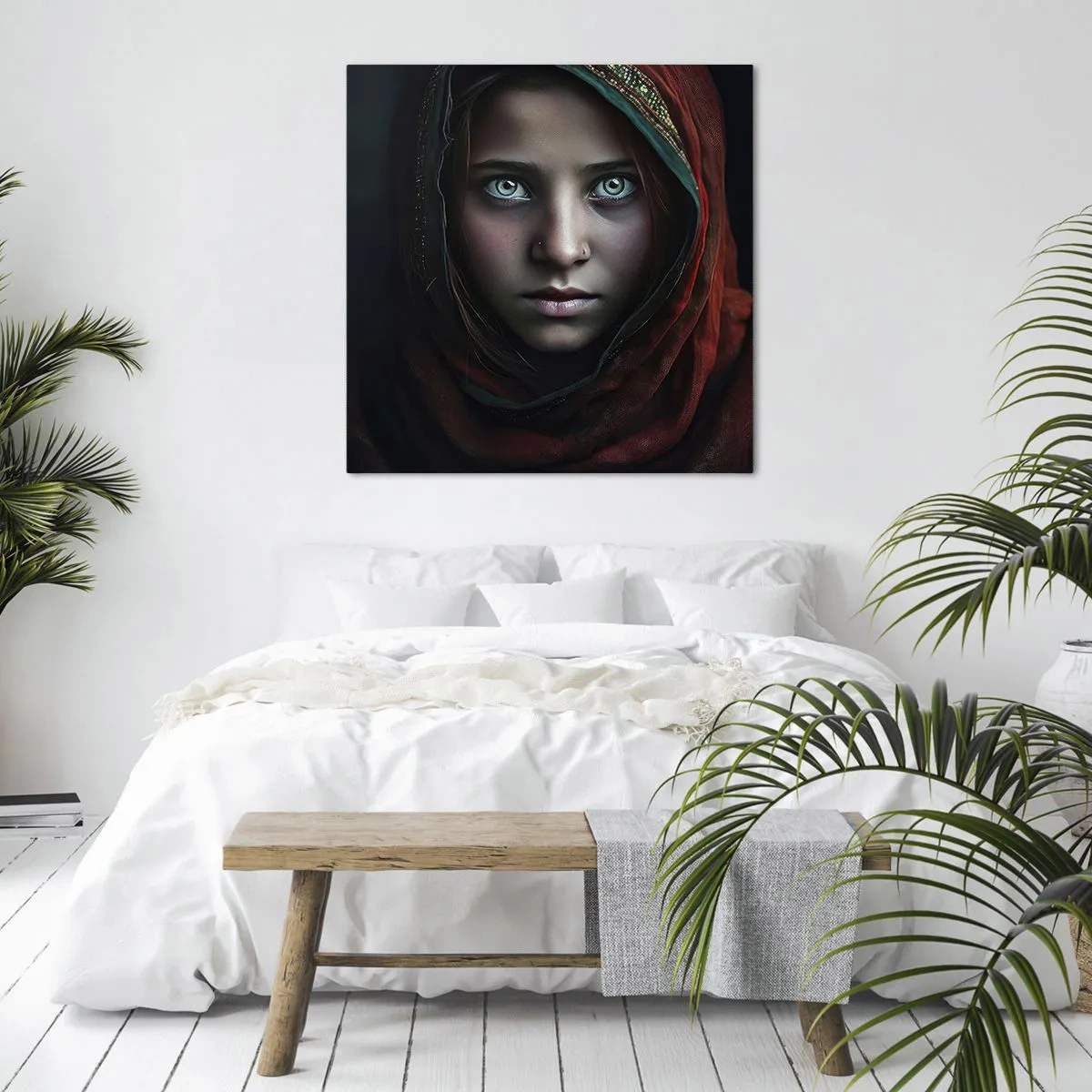 Obraz na płótnie - Wschodnia księżniczka - 60x60 cm