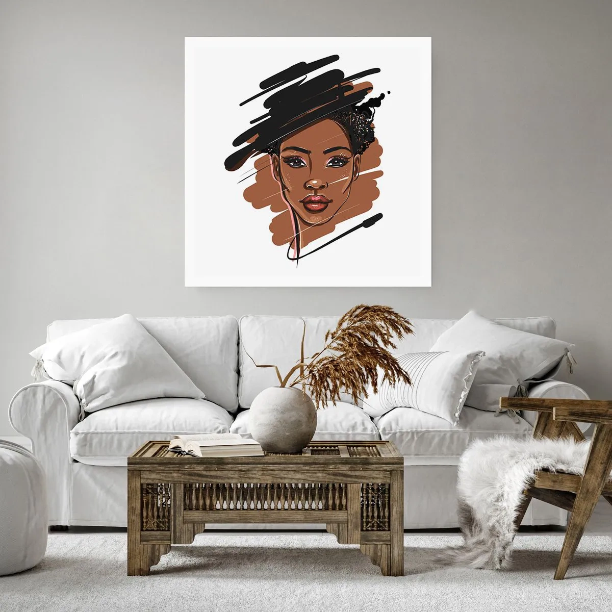 Plakat - Słodka jak czekolada - 30x30 cm