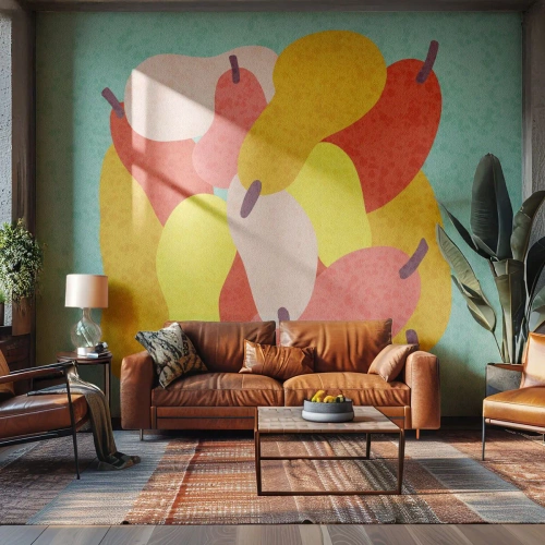 Fototapeta Premium Canvas - Spróbuj letniego słońca - Owoce, Gruszki, Zdrowie - 350x256 cm