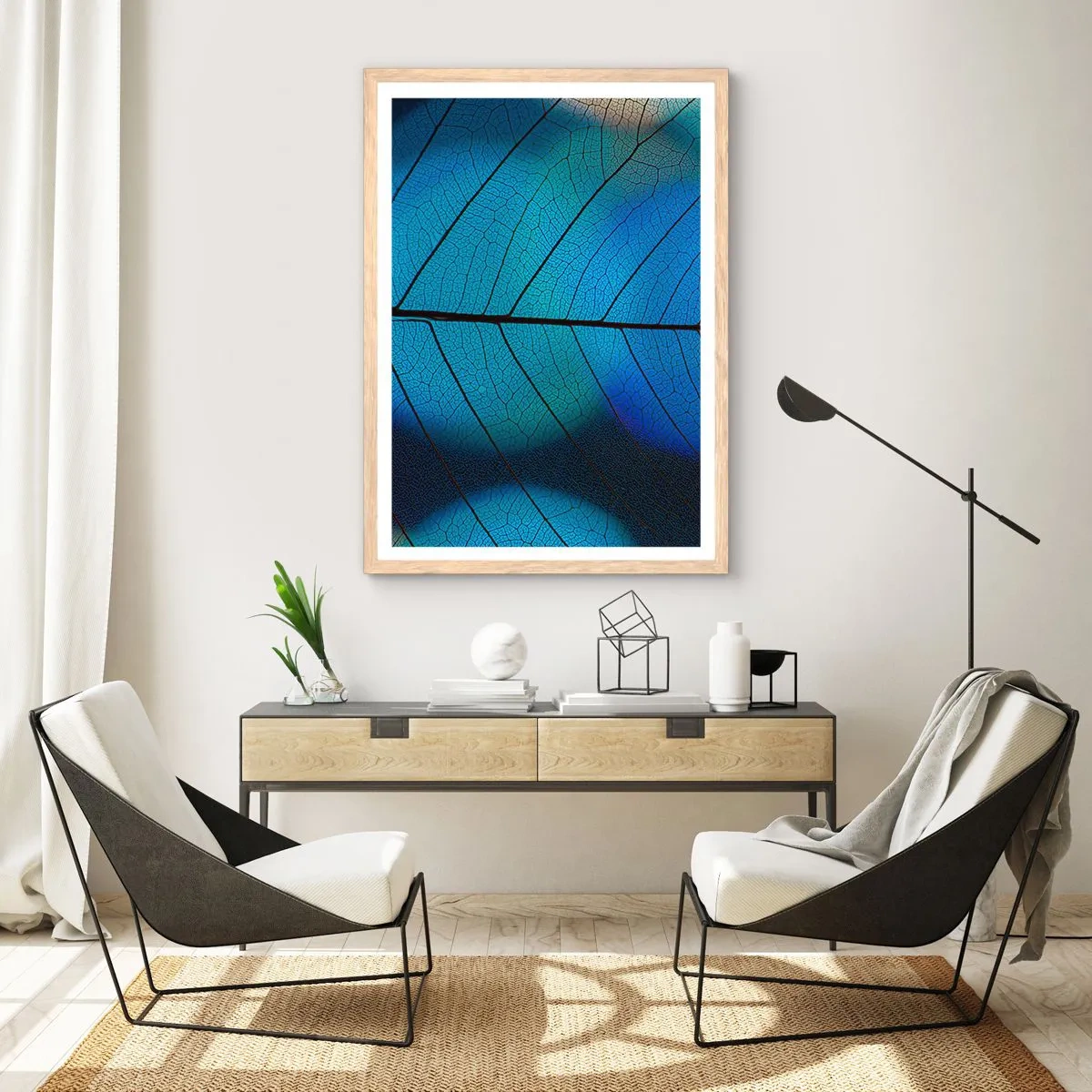 Plakat w ramie jasny dąb - Misterna budowa - 61x91 cm