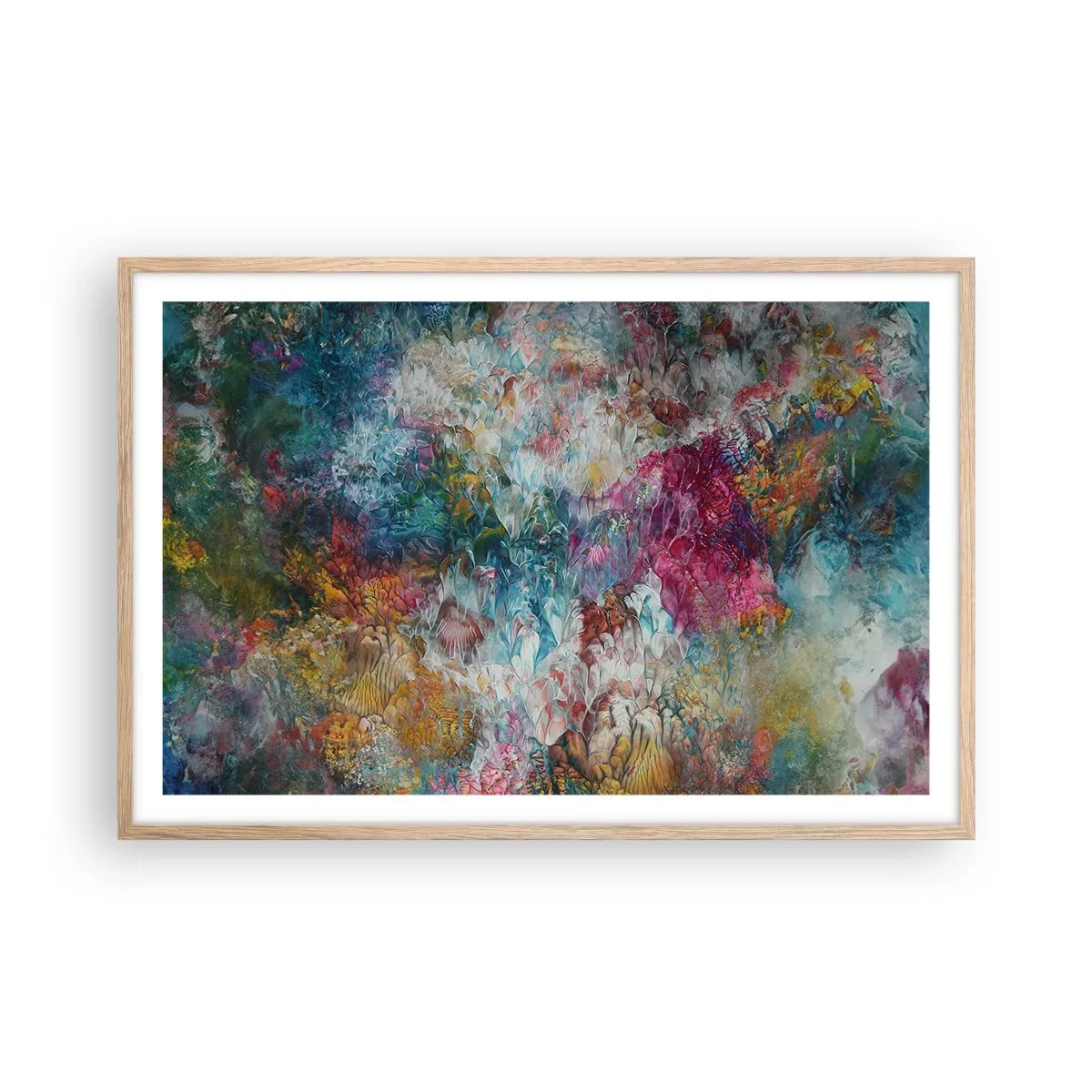 Plakat w ramie jasny dąb - W pełnym rozkwicie - 91x61 cm