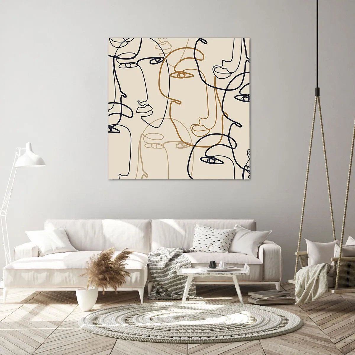 Obraz na płótnie - Portret zwielokrotniony - 50x50 cm