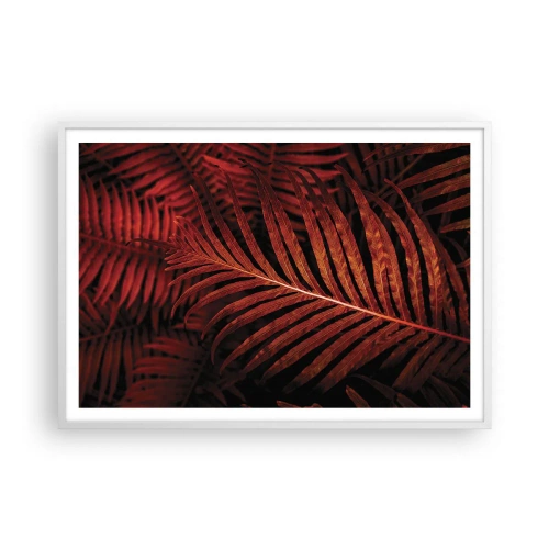Plakat w białej ramie - Żar życia - 100x70 cm
