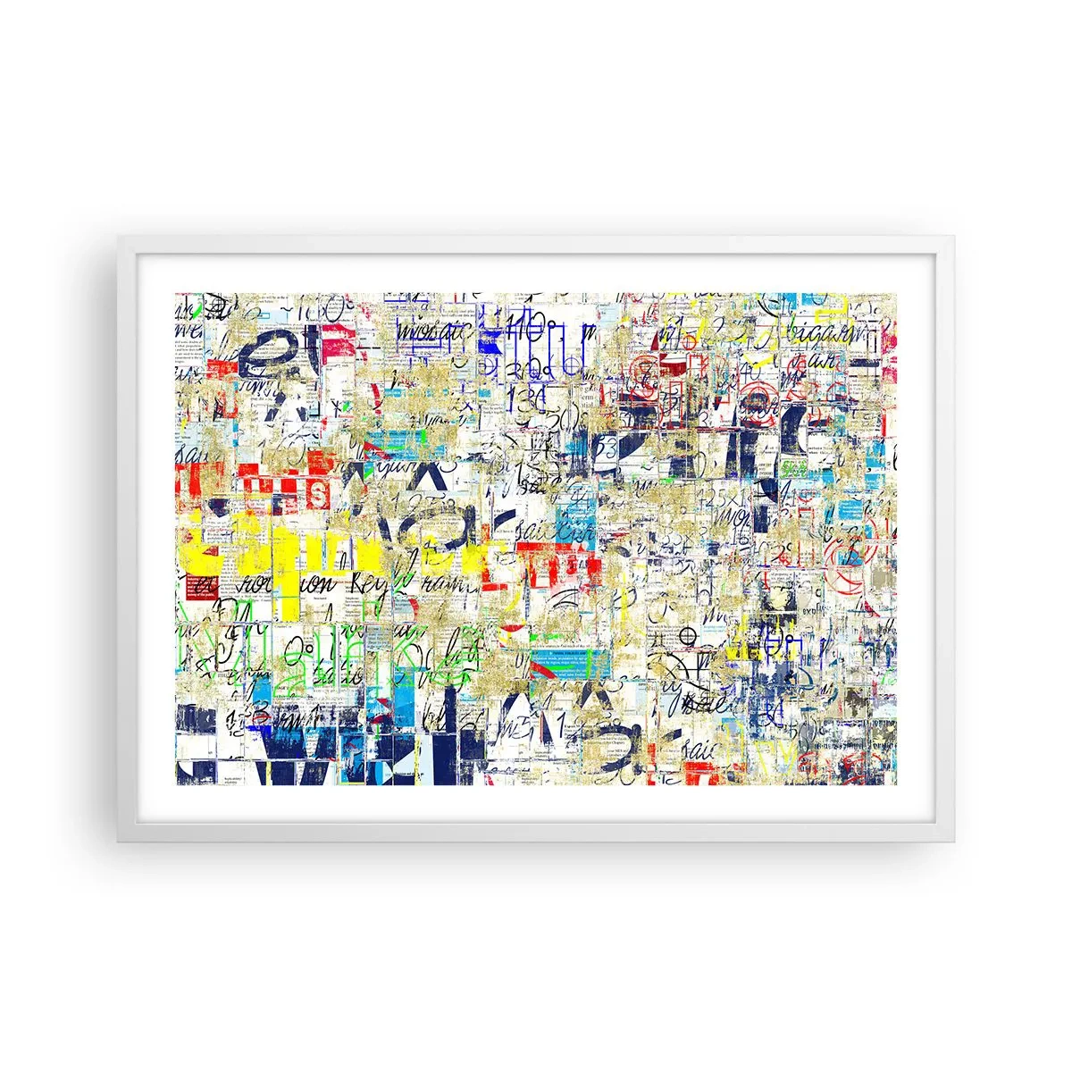 Plakat w białej ramie - Po prostu cieszy oczy - 70x50 cm