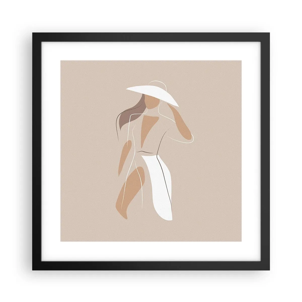 Plakat w czarnej ramie - Moda to zabawa - 40x40 cm