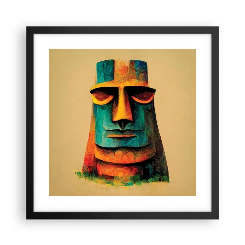 Plakat w czarnej ramie - Posągowy, a sympatyczny - 40x40 cm
