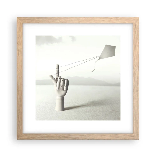 Plakat w ramie jasny dąb - Próba sił - 30x30 cm