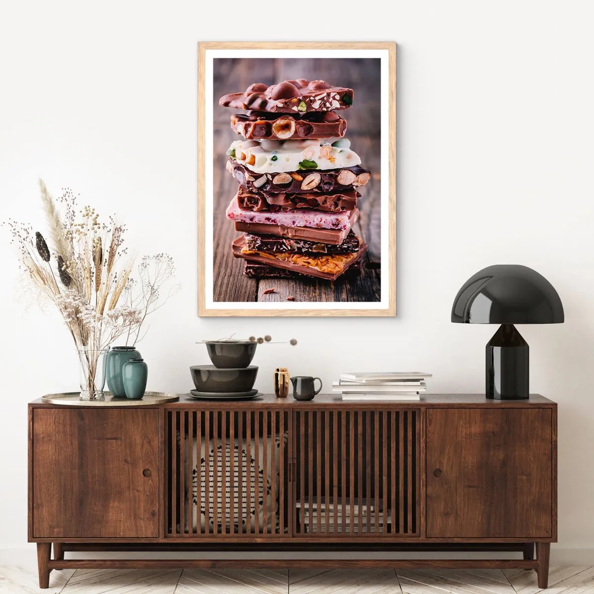 Plakat w ramie jasny dąb - Rozkoszna perspektywa - 70x100 cm