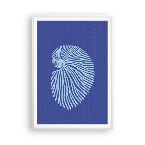 Plakat w białej ramie - Narodziny muszli - 70x100 cm