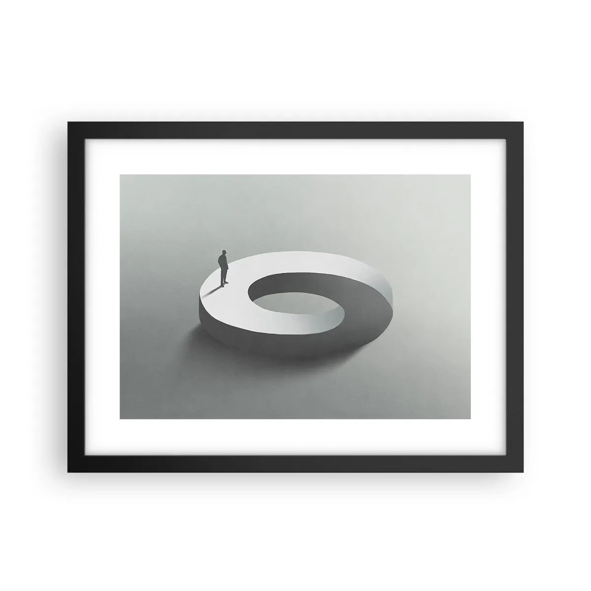 Plakat w czarnej ramie - I bądź tu mądry - 40x30 cm