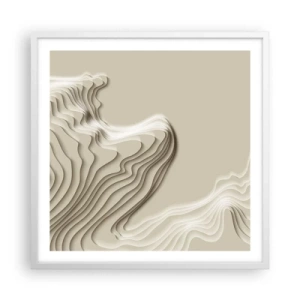 Plakat w białej ramie - Topografia sztuki - 60x60 cm