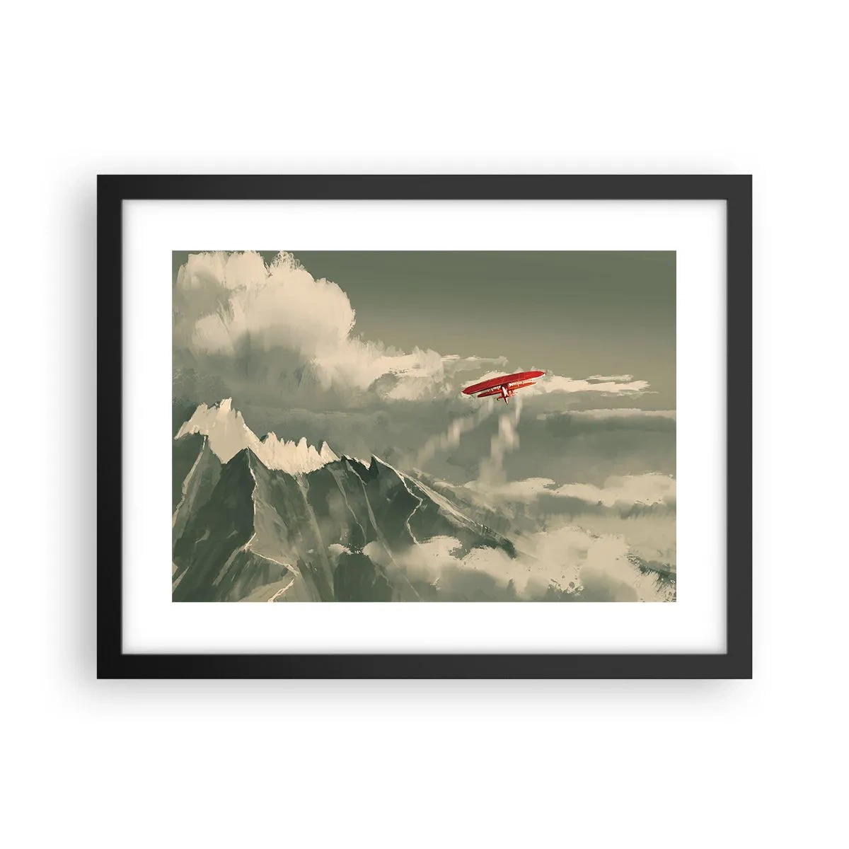 Plakat w czarnej ramie - Nieustraszony pionier - 40x30 cm