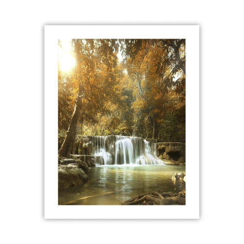 Plakat - Parkowa kaskada - 40x50 cm
