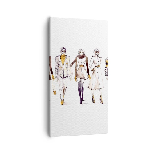 Obraz na płótnie - Niewymuszony szyk, swobodna elegancja - 55x100 cm