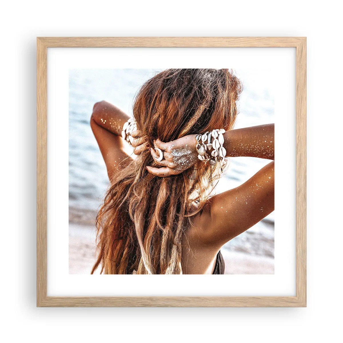 Plakat w ramie jasny dąb - Siostra wody i słońca - 40x40 cm