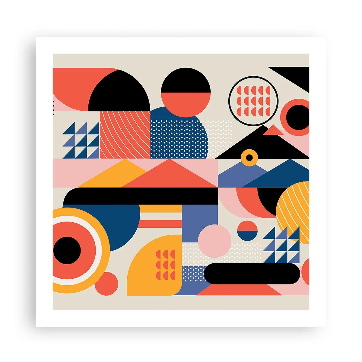 Plakat - Kompozycja: pobaw się - 60x60 cm