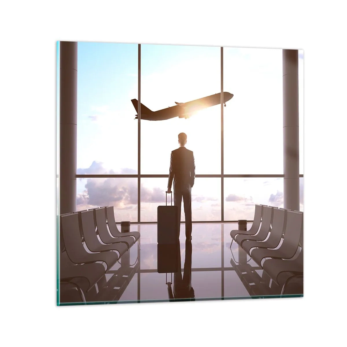 Obraz na szkle - Masz czas, zwolnij - 40x40 cm