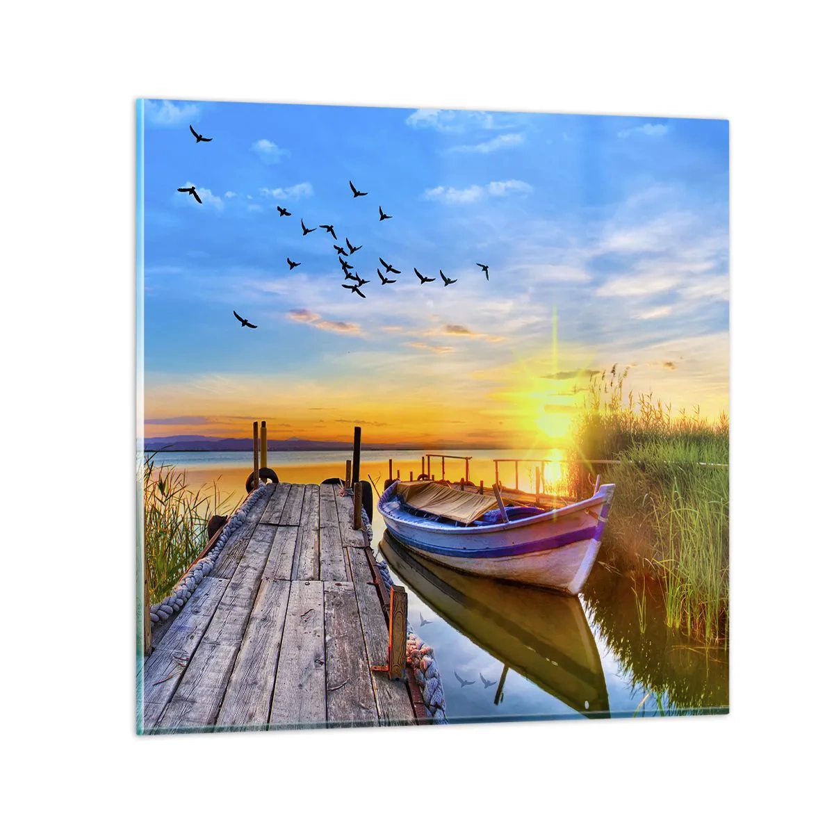 Obraz na szkle - Do widzenia, do jutra - 40x40 cm