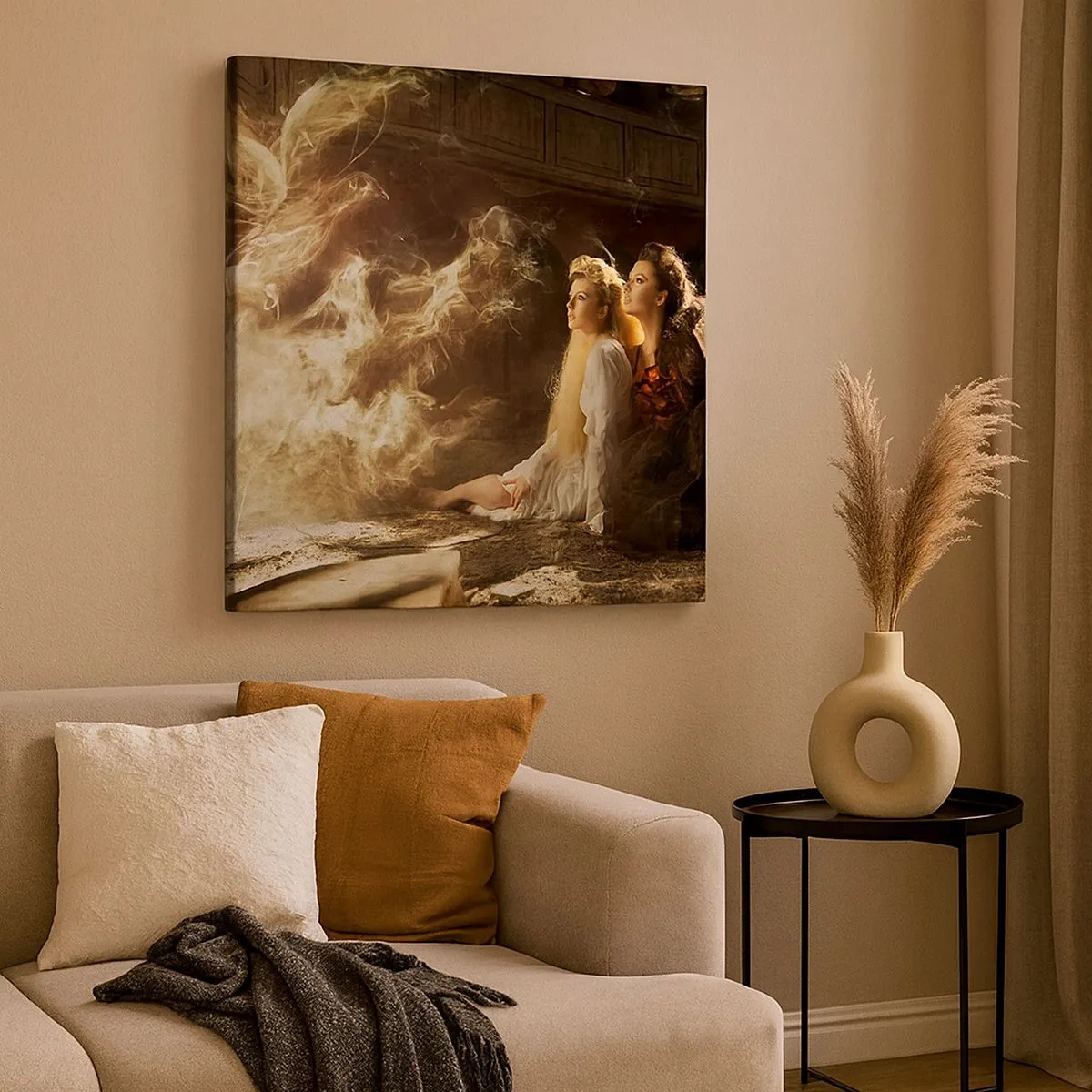 Obraz na płótnie - I stała się poezja - 30x30 cm