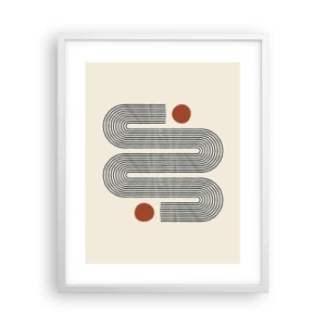 Plakat w białej ramie - Od początku do końca - 40x50 cm