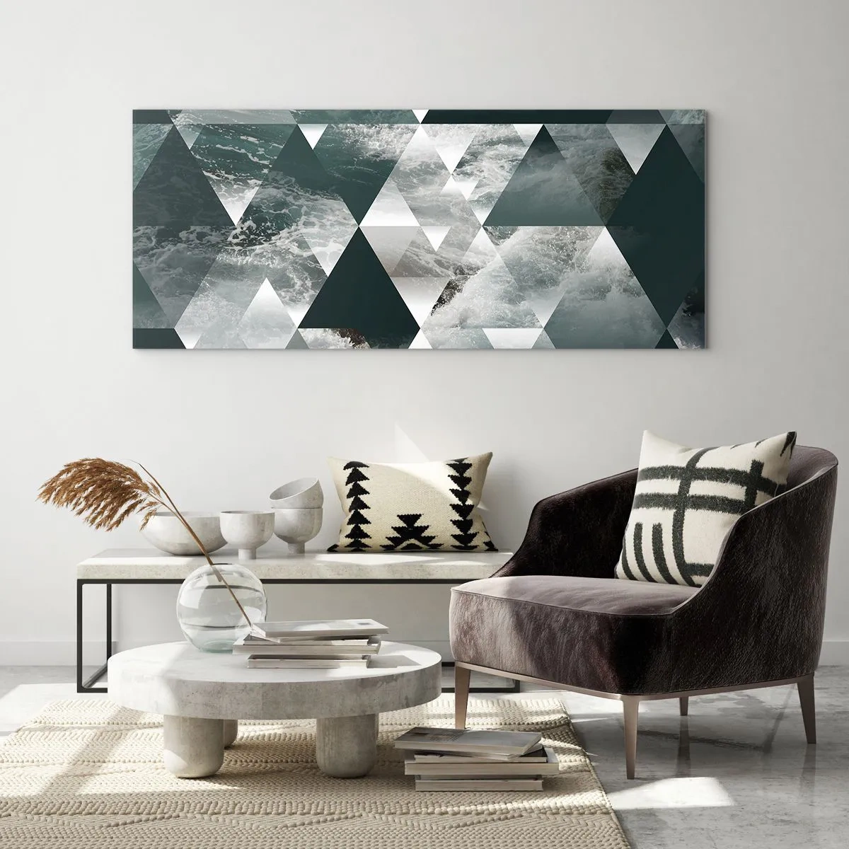 Obraz na szkle - Kryształowa perspektywa - 100x40 cm
