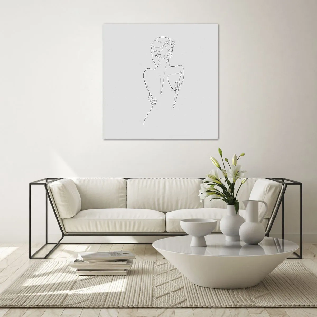 Obraz na szkle - Muzyka ciała - 70x70 cm