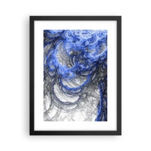 Plakat w czarnej ramie - Narodziny fali - 30x40 cm