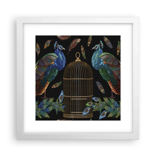 Plakat w białej ramie - W królewskich szatach - 30x30 cm