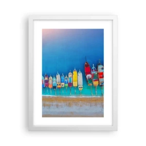 Plakat w białej ramie - Z lotu ptaka - 30x40 cm