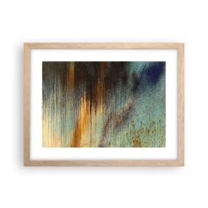 Plakat w ramie jasny dąb - Nieprzypadkowa barwna kompozycja - 40x30 cm