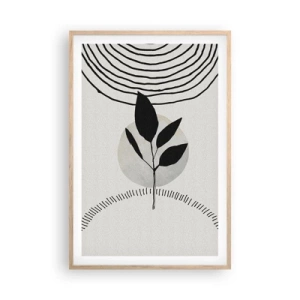 Plakat w ramie jasny dąb - Kompozycja: rytuały natury - 61x91 cm
