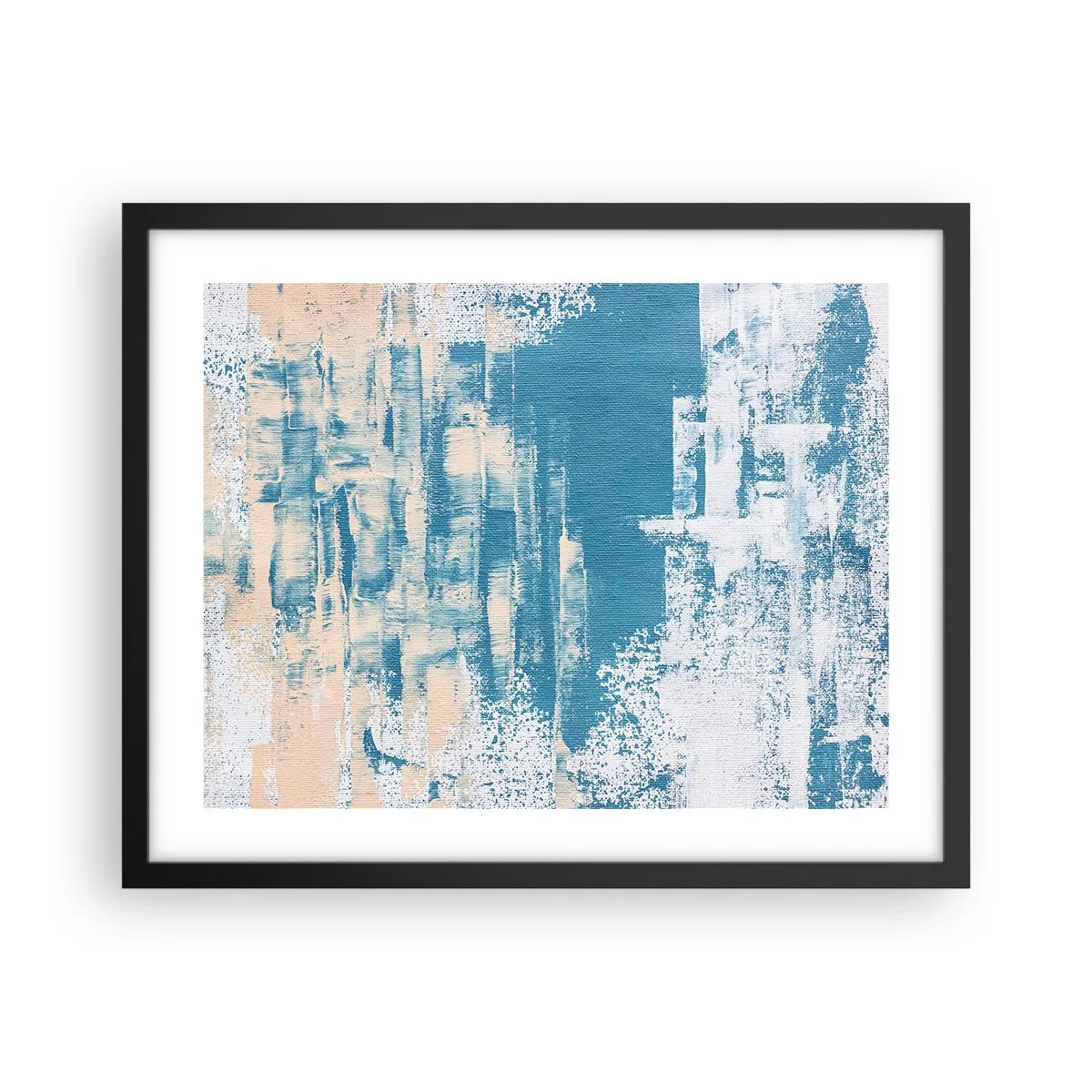 Plakat w czarnej ramie - Przez lodowy sopel - 50x40 cm