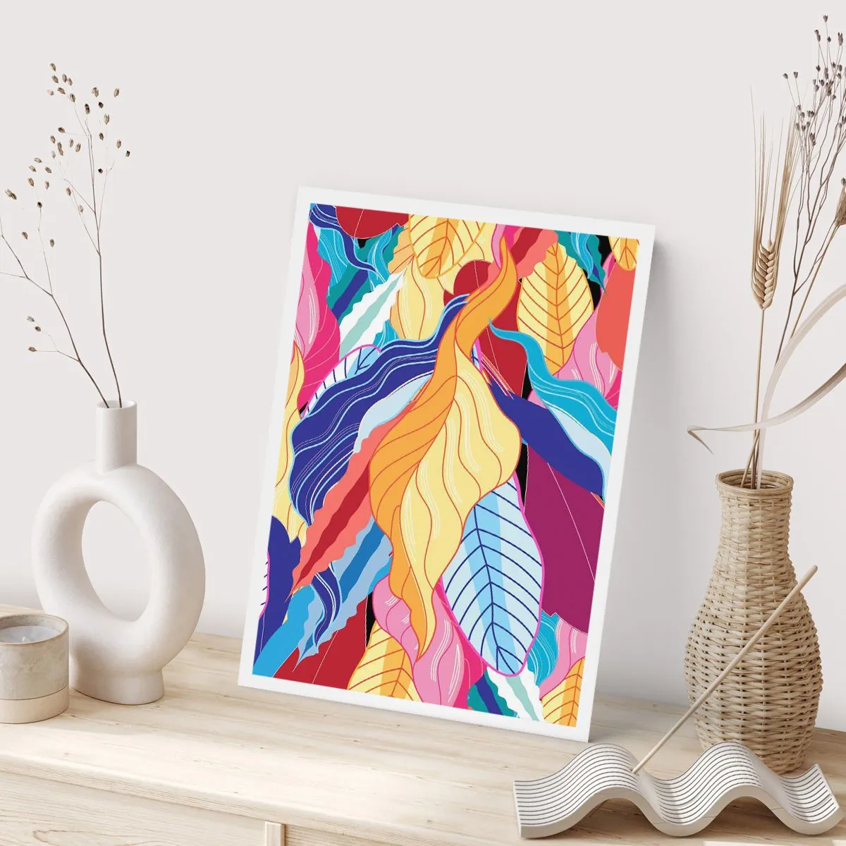 Plakat - Kolorowy bałagan - 30x40 cm