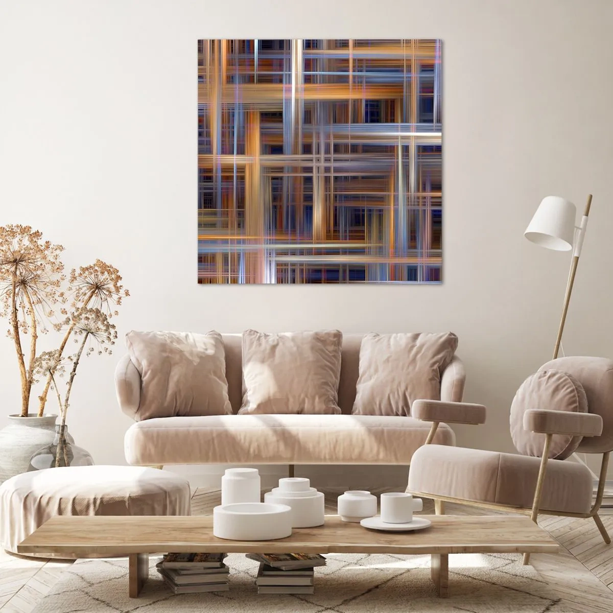 Obraz na płótnie - Utkane ze światła - 50x50 cm