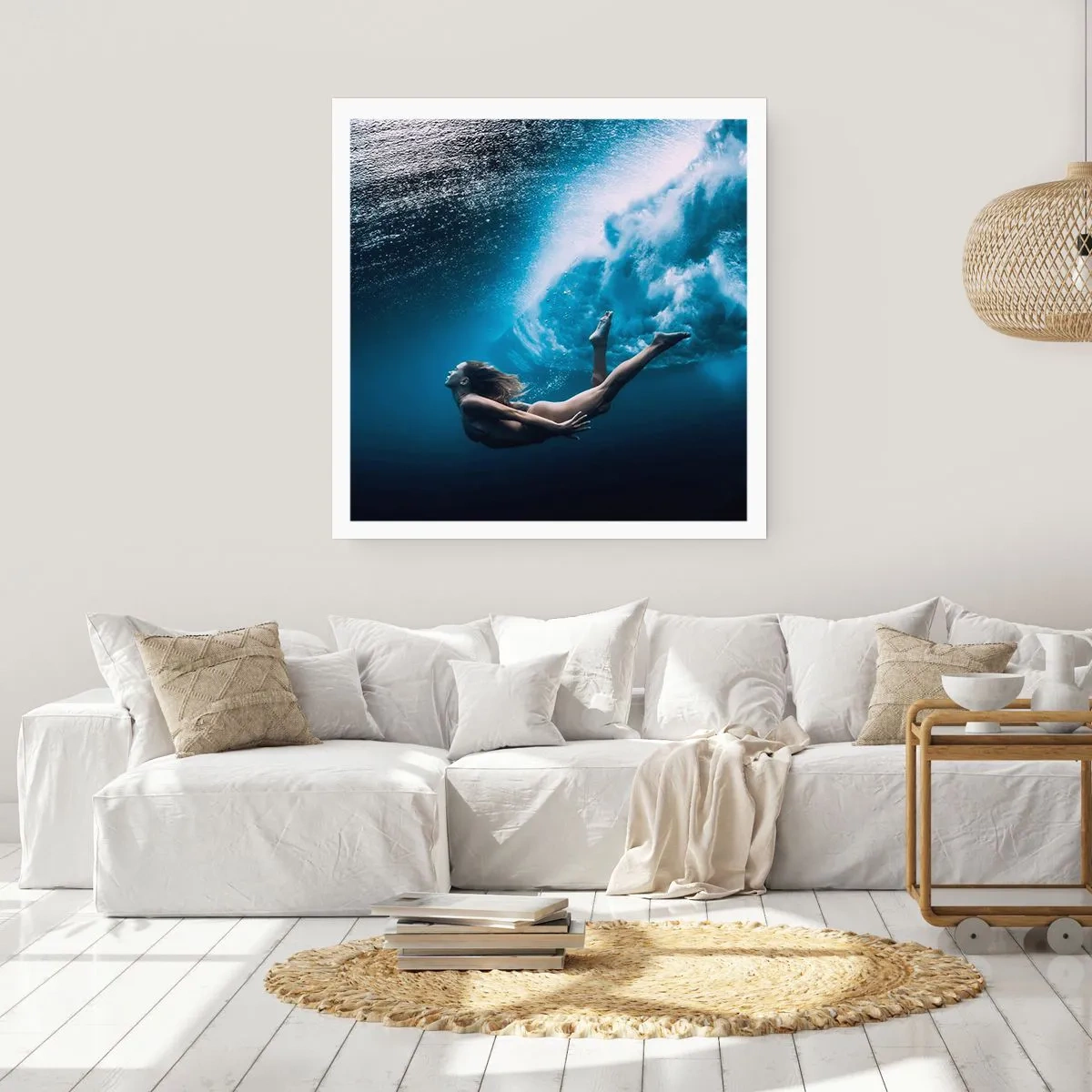 Plakat - Współczesna syrena - 50x50 cm