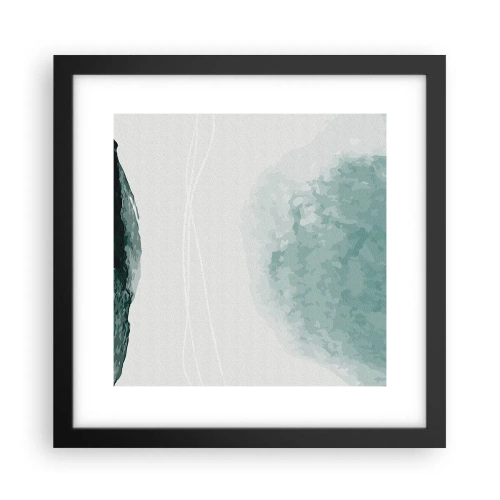 Plakat w czarnej ramie - Spotkanie z mgłą - 30x30 cm
