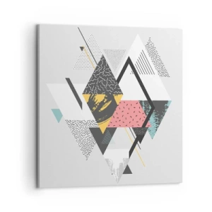 Obraz na płótnie - Wariacja na trójkąt i romb - 60x60 cm