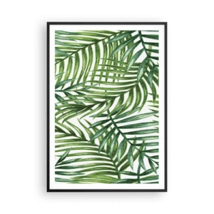 Plakat w czarnej ramie - Pod zielonym baldachimem - 70x100 cm