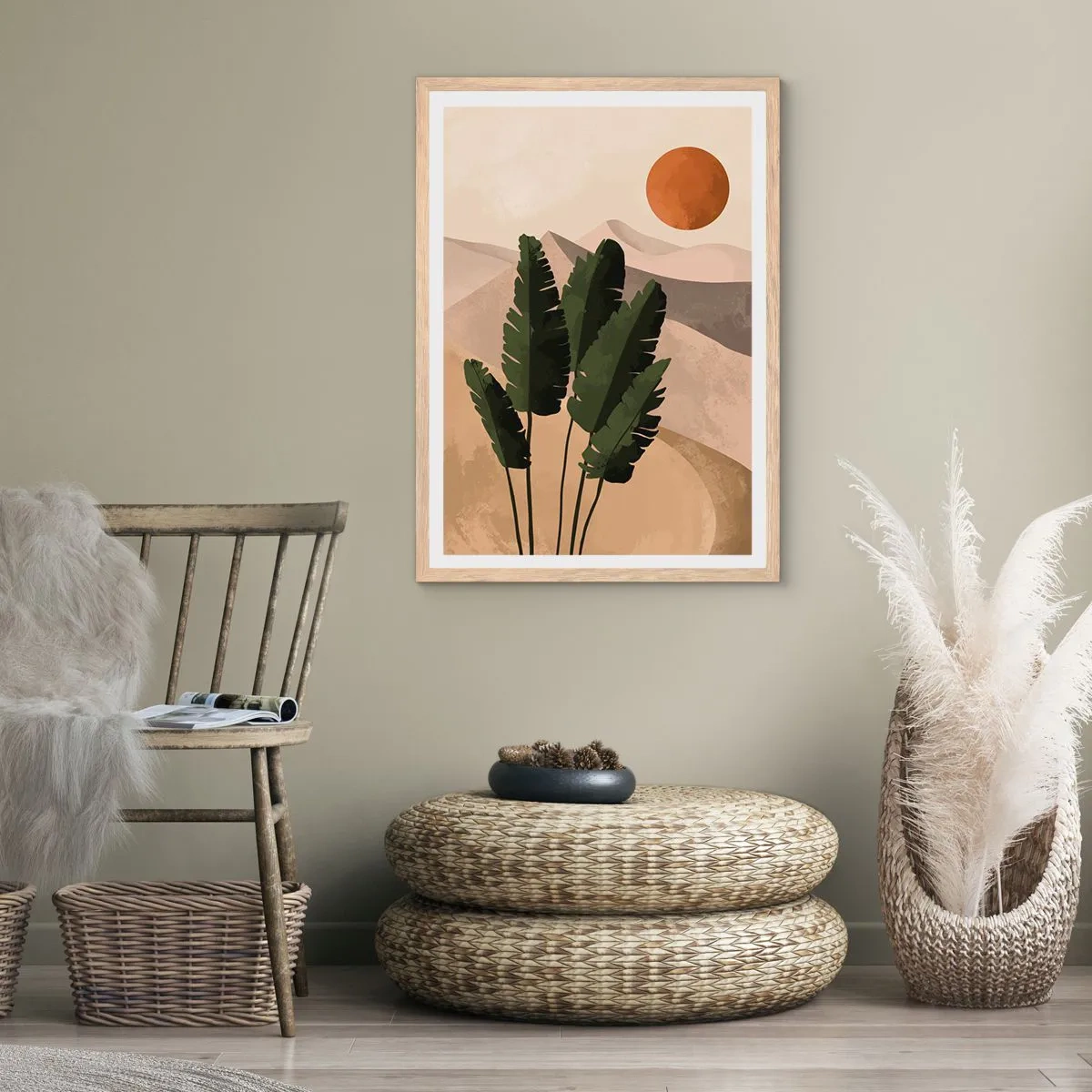 Plakat w ramie jasny dąb - Triumf życia - 70x100 cm