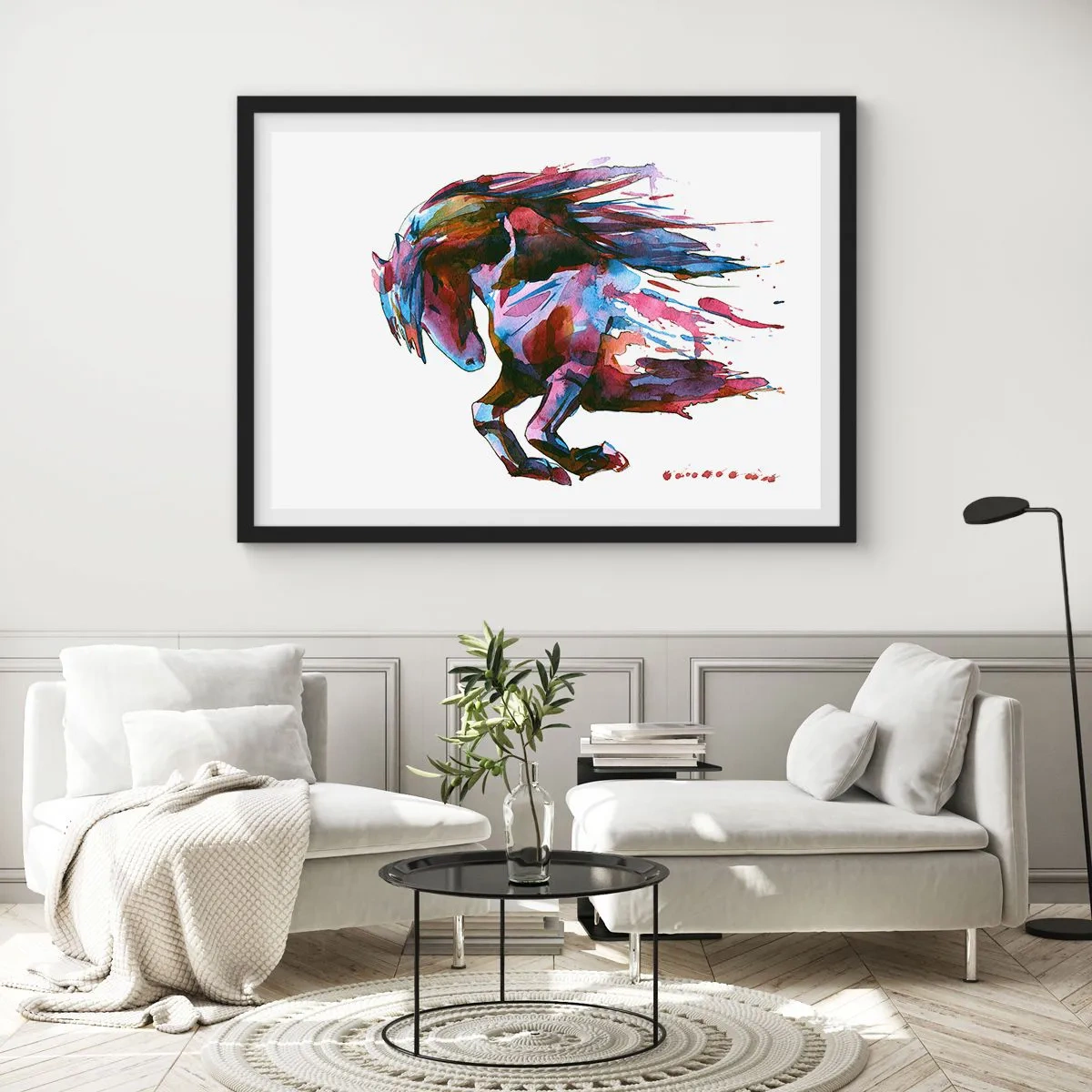 Plakat w czarnej ramie - W uniesieniu - 50x40 cm