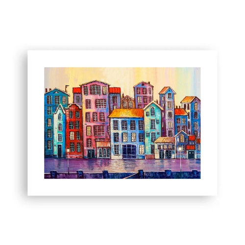 Plakat - Miasto jak z bajki - 40x30 cm