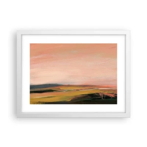 Plakat w białej ramie - W różowej tonacji - 40x30 cm