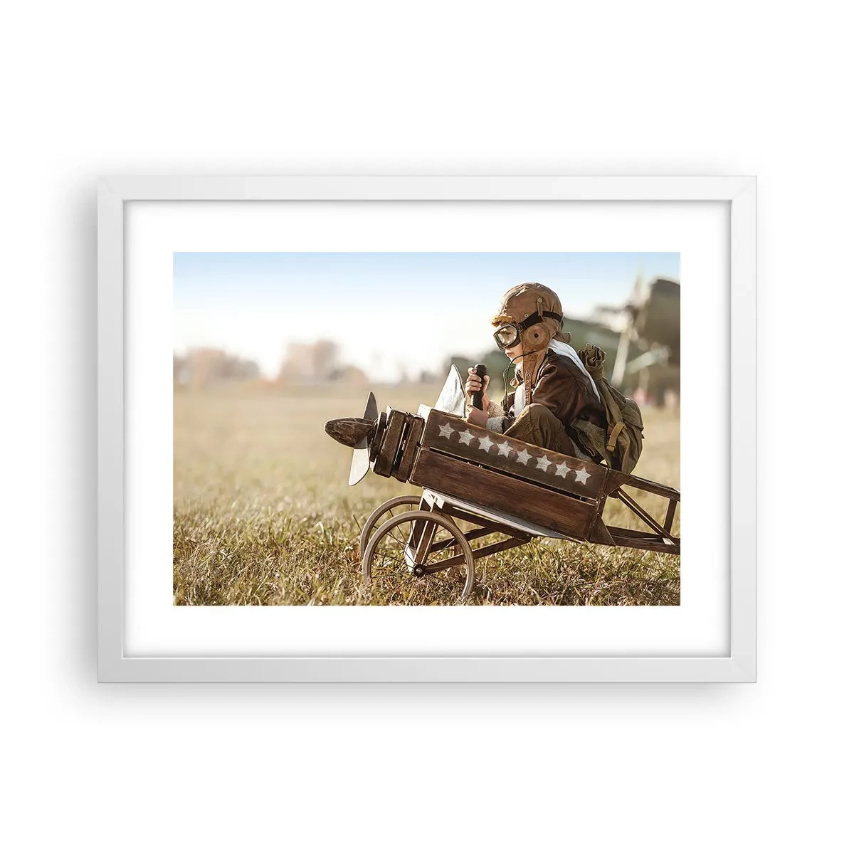 Plakat w białej ramie - Start ku marzeniu - 40x30 cm