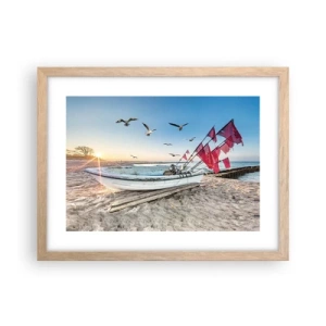 Plakat w ramie jasny dąb - Zasłużony odpoczynek - 40x30 cm