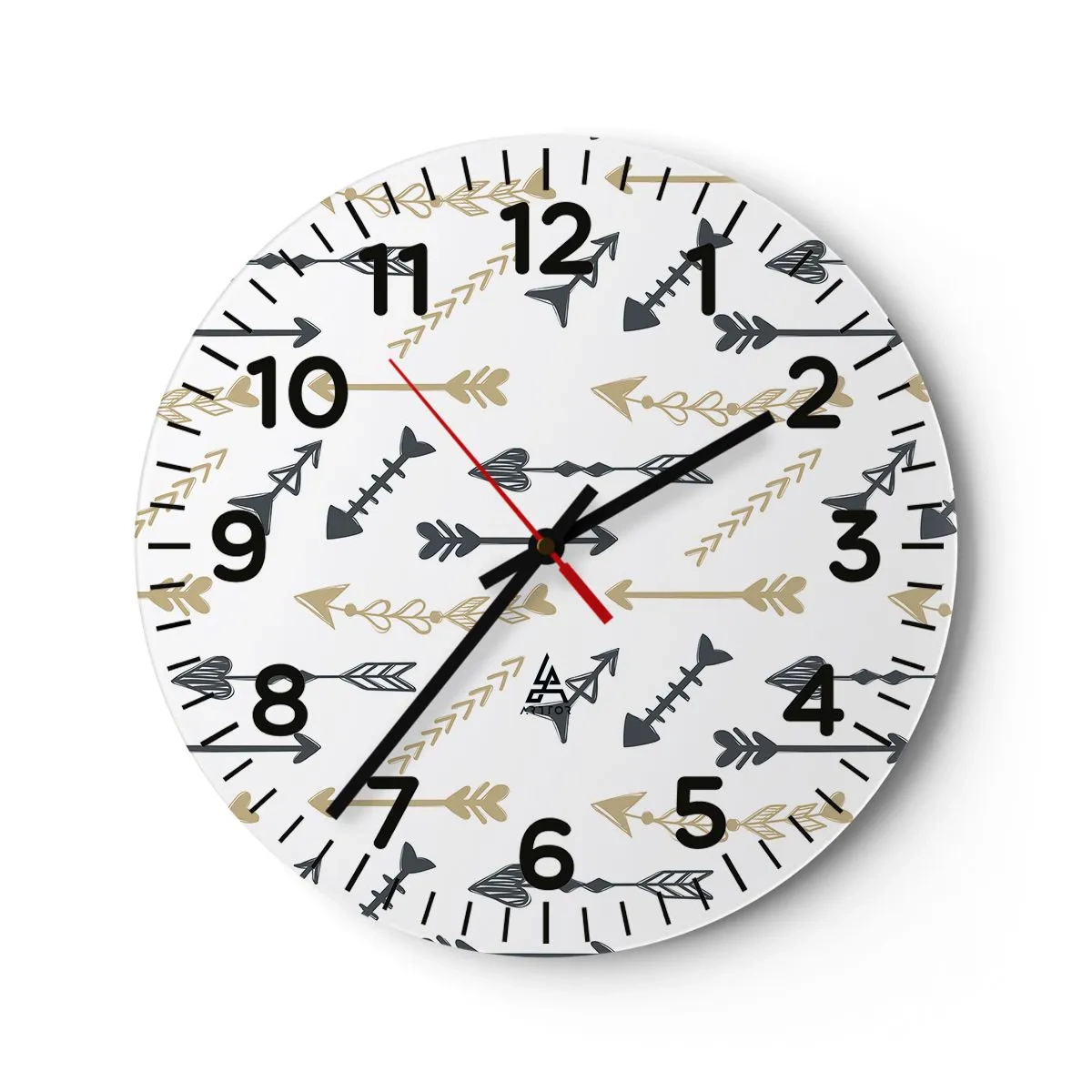 Zegar ścienny - Sen łucznika - 40x40 cm