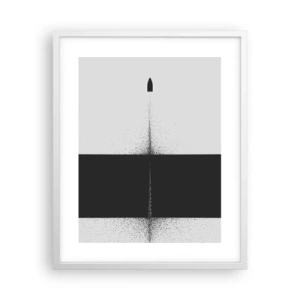 Plakat w białej ramie - Prosto do celu - 40x50 cm