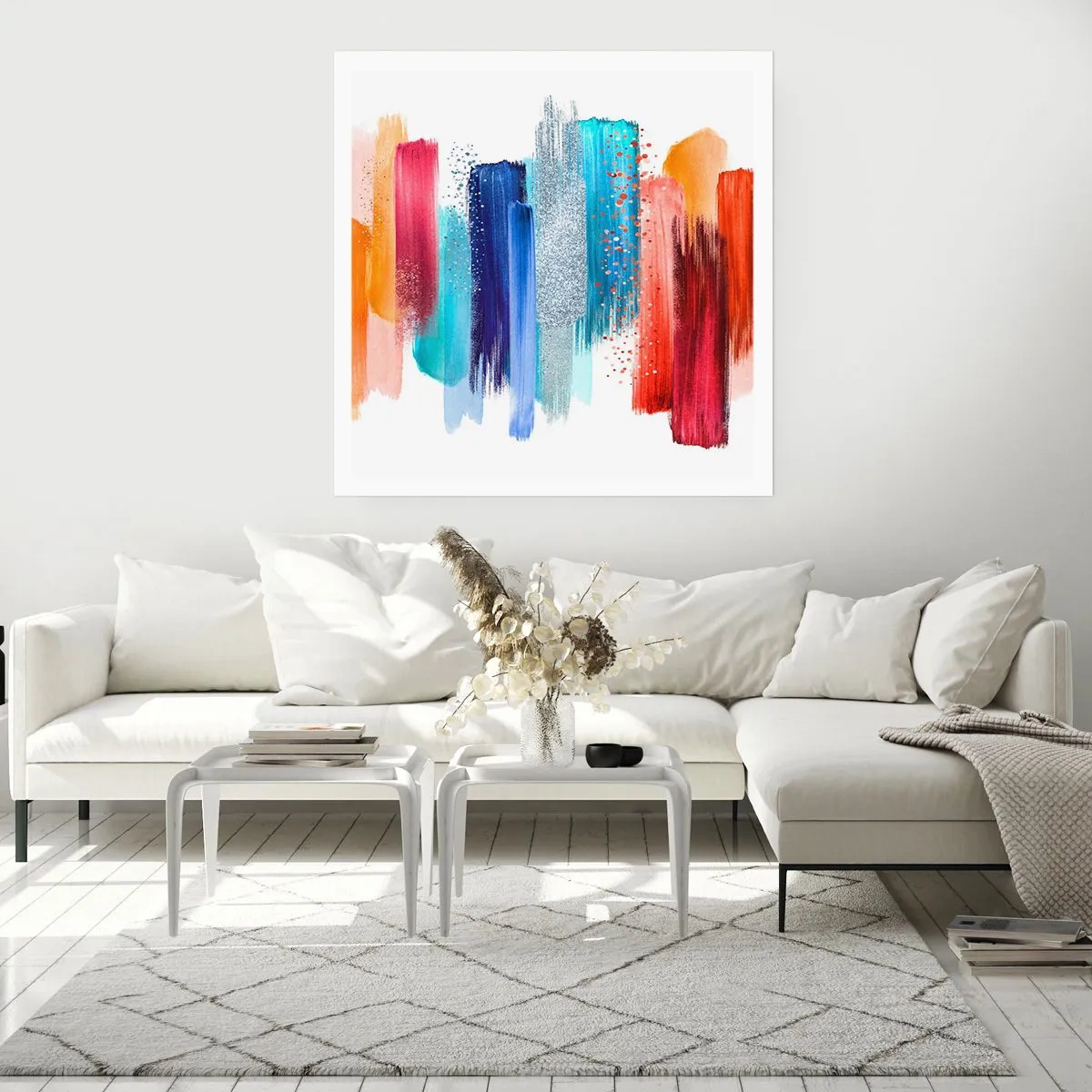 Plakat - W górę i w dół  - 40x40 cm